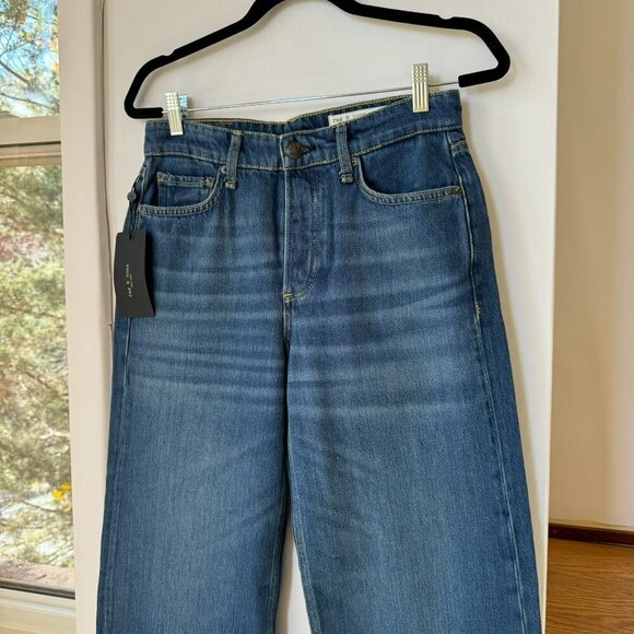 NWT Rag & Bone Logan Jeans Denim in Jasper Dark Blue - Picture 9 of 13